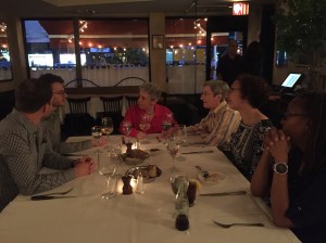 Judith & her partner Susan Franz with Judith A. Markowitz Emerging Writer Award winners Bryan Borland & JP Howard